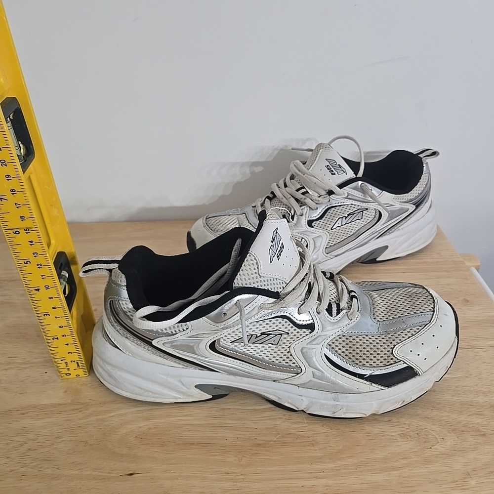 Avia White and Black Men's Athletic Sneakers